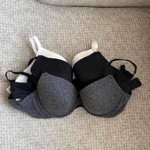 Auden Bras Women Bundle set 3 Black, White and Gray
